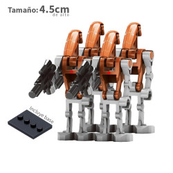 Droides de combate Marron - plomo - Star Wars - Minifigura