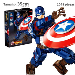 Capitan America Figura1048pcsMarvel6018Tuolejimu