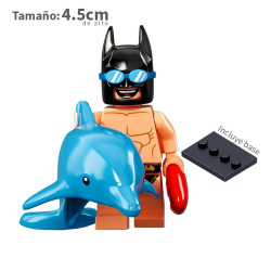 Batman ropa de baño y delfin - DC Comics - Minifigura