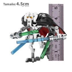 General Grievous Blanco con capa v2 - Star Wars - Minifigura