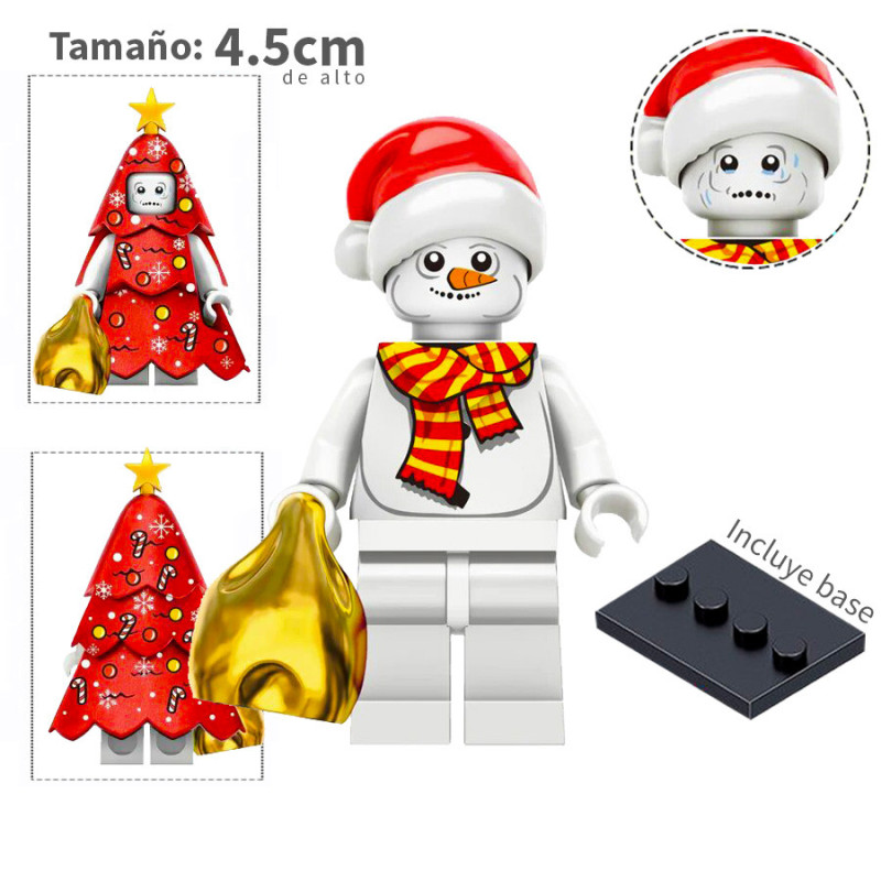 Hombre de nieve y traje arbol - Navideño - Minifigura