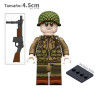 Soldado estadounidense - 101ST- Browning - WWII - Soldados - Minifigura