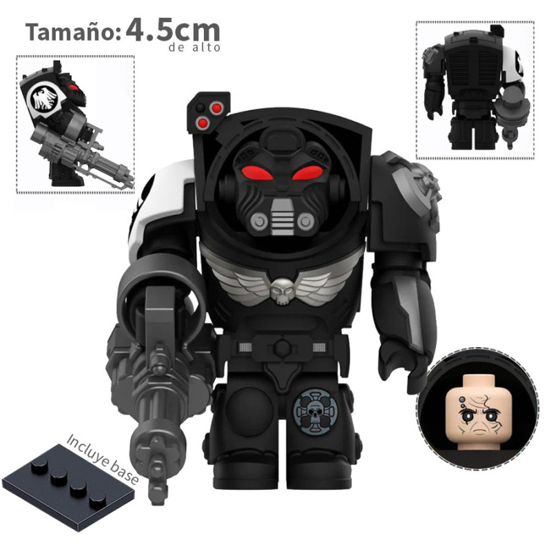 Servoarmadura modo ataque - Black Templars - Warhammer - Minifigura