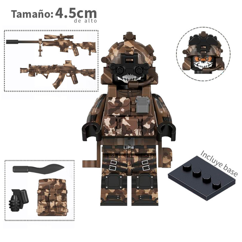 Fuerzas especiales Comando B v2 - Soldados - Minifigura