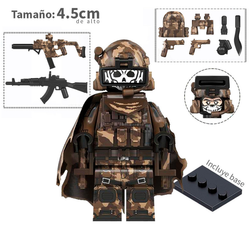Fuerzas especiales Comandante v2 - Soldados - Minifigura