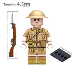 Artillero británico - WWII - Soldados - Minifigura