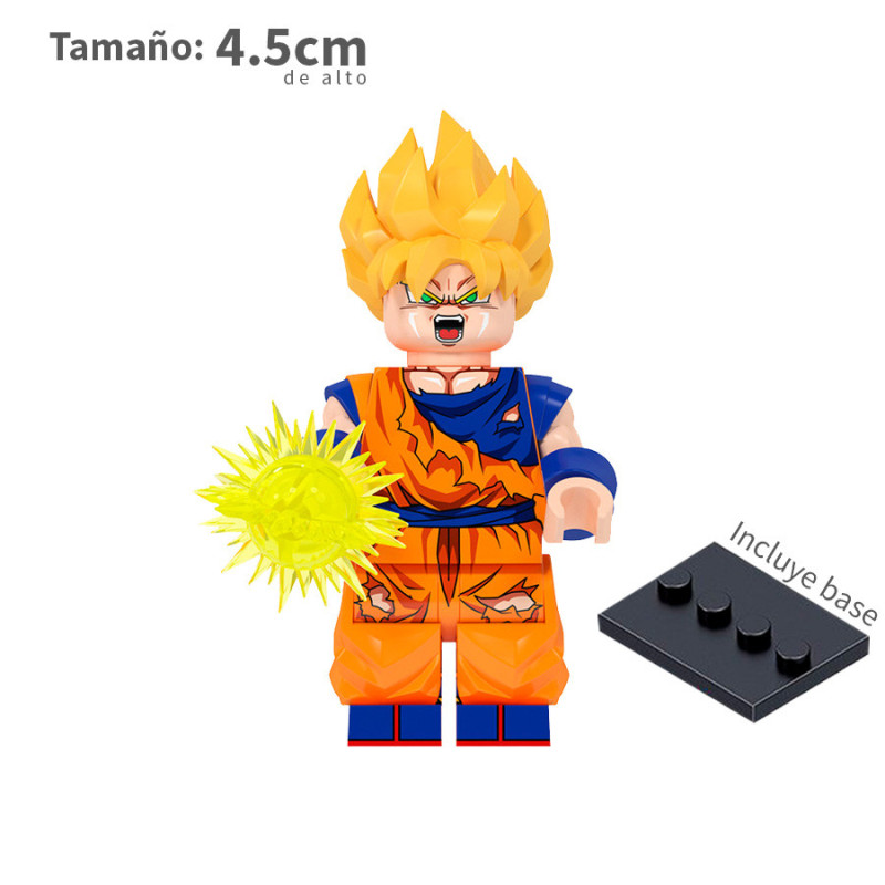 Goku Super Saiyajin 2 -Ropa rota - Dragon Ball -Minifigura