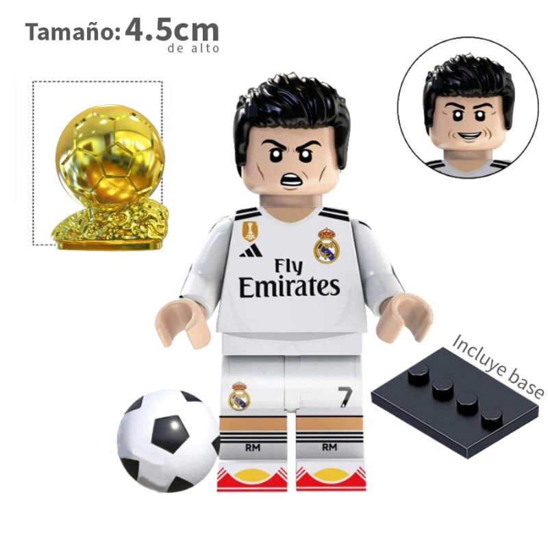 Cristiano Ronaldo - Real Madrid con copa - Futbol - Minifigura