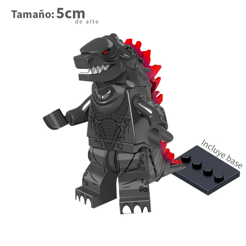 Godzilla plomo con rojo - Minifigura