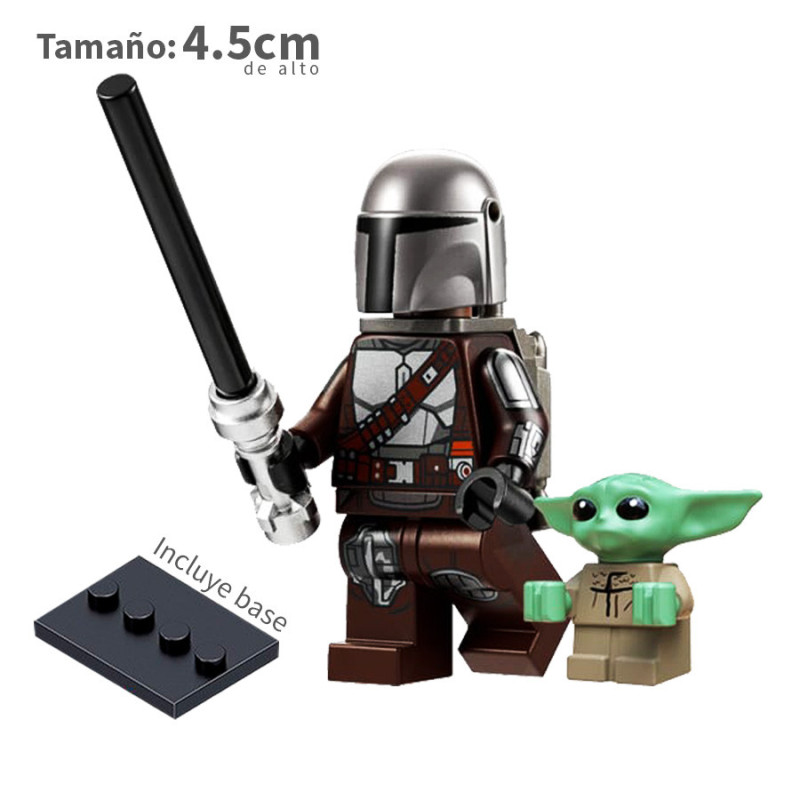 Mando con grogu - Star Wars - Minifigura