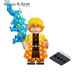 Zenitsu Agatsuma con efecto - Demon Slayer - Minifigura