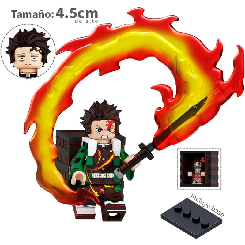 Tanjiro kamado con efecto - Demon Slayer - Minifigura