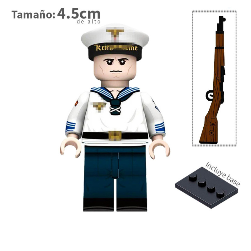 Soldado raso de la marina - Alemania - WWII - Soldados - Minifigura