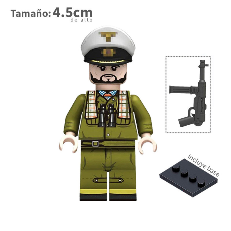 Comandante de submarino - Alemania - WWII - Soldados - Minifigura