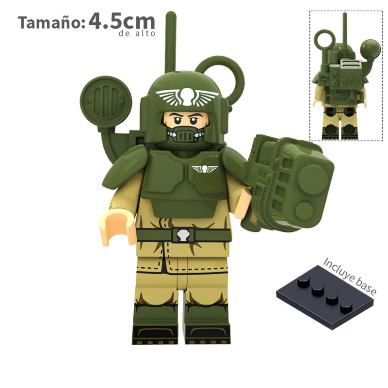 Soldado de armamento pesado - Guardia Imperial - Warhammer - Minifigura