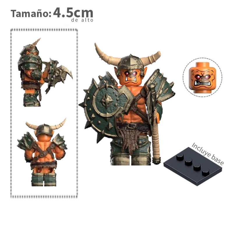 Orco rojo v2 - Warcraft - Minifigura