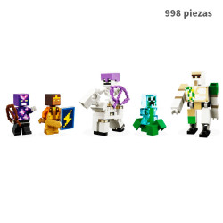 La Fortaleza del Golem de Hierro 998pcs Minecraft 31250 Bela