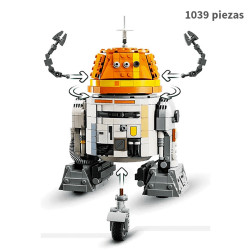 Chopper Droide Astromecánico C1-10P 1039pcs Star Wars 65640 Bela