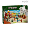El Ataque a la Aldea del Globo de Ghast 557pcs Minecraft 68032 Bela