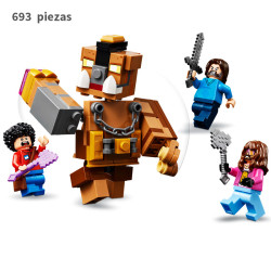 El Ring de Combate de la Mansión del Bosque 493pcs Minecraft 68031 Bela