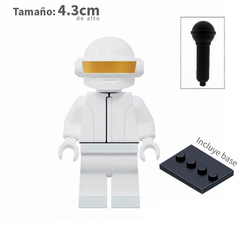 Daft Punk - Thomas Bangalter - Traje White - Artistas - Minifigura
