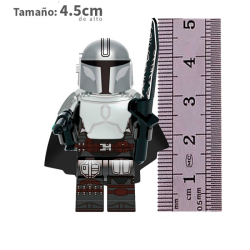 Din Djarin con sable oscuro The mandalorian - Star Wars  - Minifigura