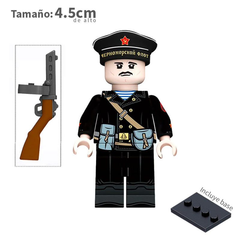 Infantería de Marina Soviética v3 - WWII - Soldados - Minifigura