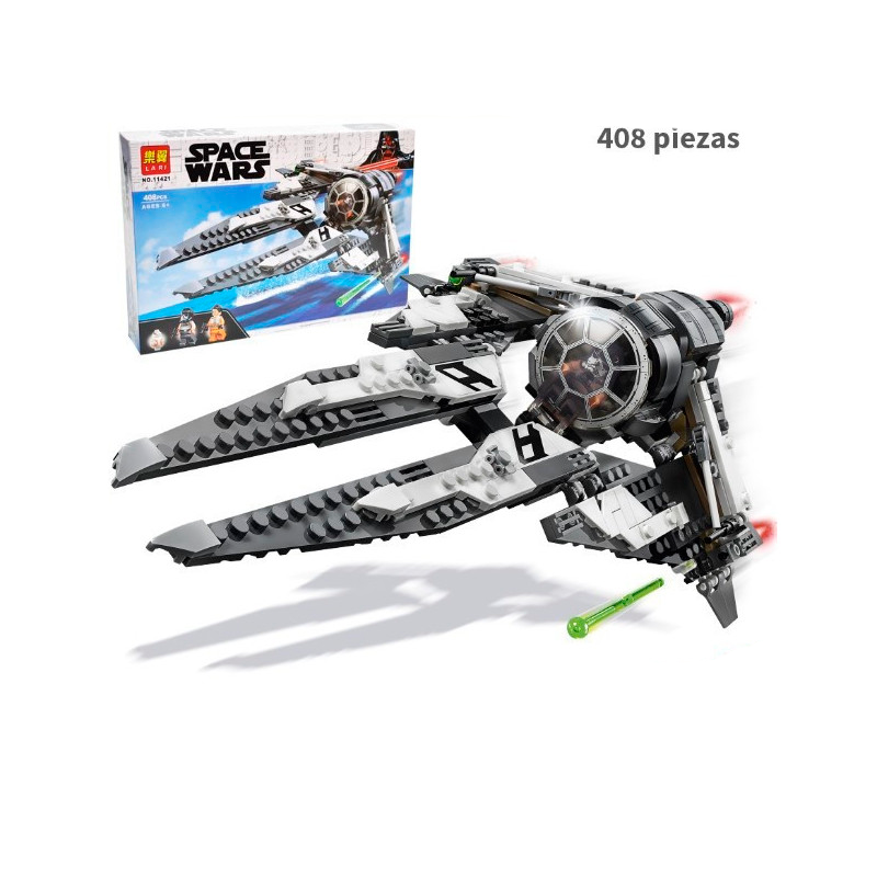 Black Ace TIE Interceptor - Star Wars - 408 piezas
