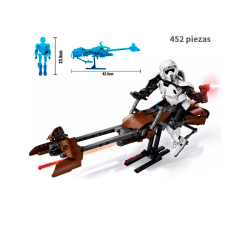 Scout Trooper Speeder Bike  - Star Wars - 452 piezas