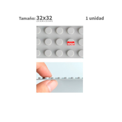 Plancha 32 x 32 bloque alternativo Light Gray
