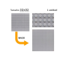 Plancha 32 x 32 bloque alternativo Light Gray