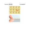 Pack 4 unidades Plancha 32 x 32 bloque alternativo Beige