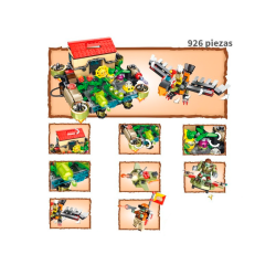 Guerra en la casa flotante - Plantas vs Zombies - 926 Piezas