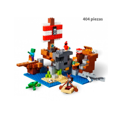 Barco Pirata - Minecraft -  404 Piezas