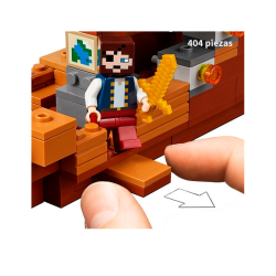 Barco Pirata - Minecraft -  404 Piezas