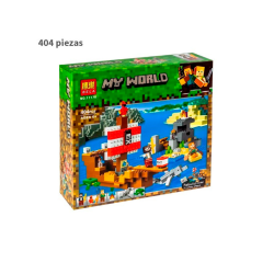 Barco Pirata - Minecraft -  404 Piezas