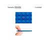 Plancha 32 x 32 bloque alternativo Blue