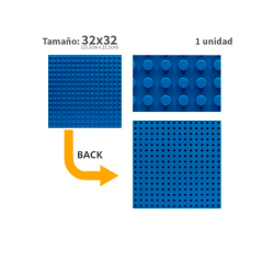 Plancha 32 x 32 bloque alternativo Blue