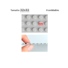 Pack 4 unidades Plancha 32 x 32 bloque alternativo Light Gray