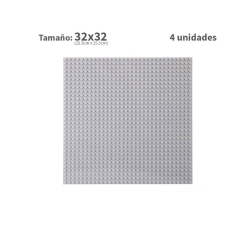 Pack 4 unidades Plancha 32 x 32 bloque alternativo Light Gray