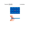 Pack 4 unidades Plancha 32 x 32 bloque alternativo Blue