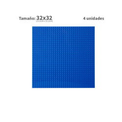 Pack 4 unidades Plancha 32 x 32 bloque alternativo Blue