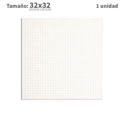 Plancha 32 x 32 bloque alternativo  White