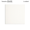 Plancha 32 x 32 bloque alternativo  White