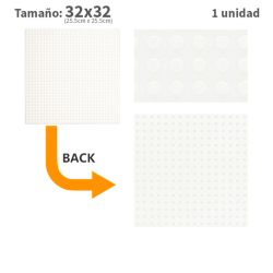 Plancha 32 x 32 bloque alternativo  White