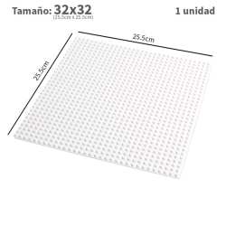 Plancha 32 x 32 bloque alternativo  White