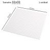 Plancha 32 x 32 bloque alternativo  White