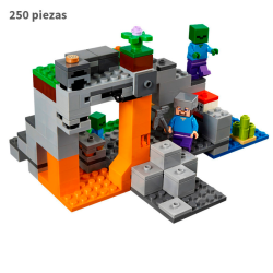 Cueva de los Zombis - Minecraft - 250 Piezas