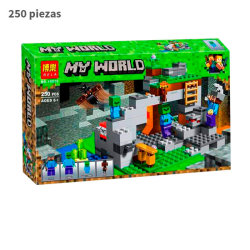 Cueva de los Zombis - Minecraft - 250 Piezas