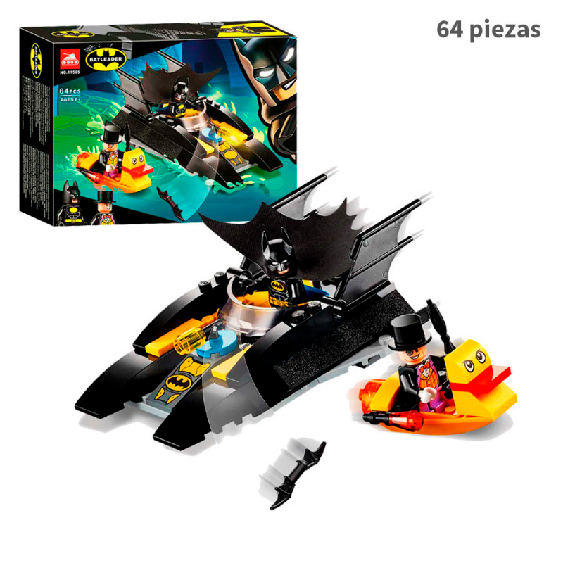 Caza del pinguino en la lancha - Batimovil - DC Comics - 64 piezas